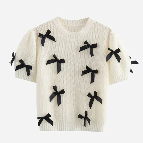 Annefleur top trui gehaakt strikje