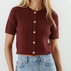 Meike top - Bordeaux rood