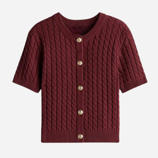 Meike top - Bordeaux rood