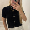 Meike top - Zwart